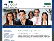 Tablet Screenshot of medicorp1.com